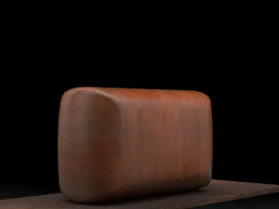 Vintage Radio Model Low-poly 3D model