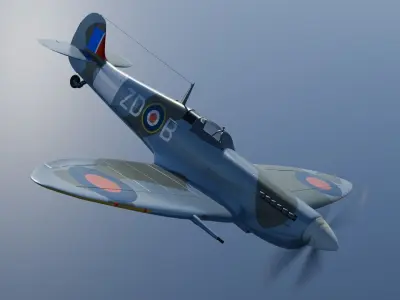 supermarine spitfire  3D model