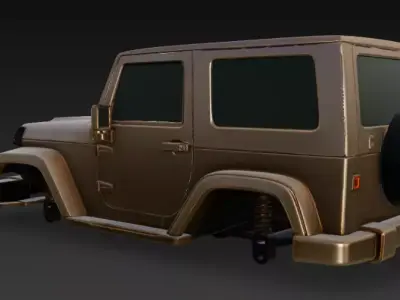 Jeep upper body 3D model V2