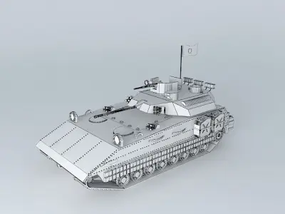 Armored personnel carrier Free 3D model by aelaman