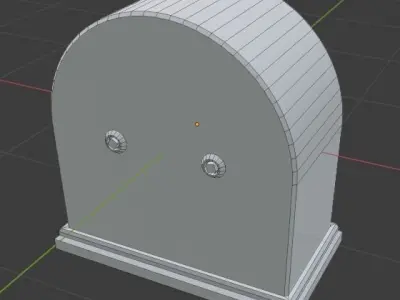 Antique Clock Low-poly 3D model