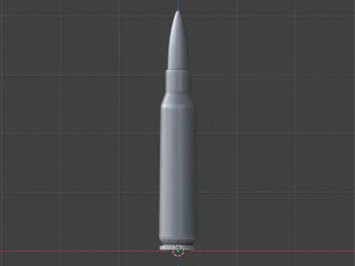 Sniper Bullet 3D Model with Scene   Free 3D model