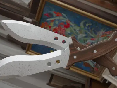 Hunting Knife 3D model 3