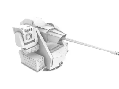 SMASH   30mm Remote Controlled Naval Cannon 3D model