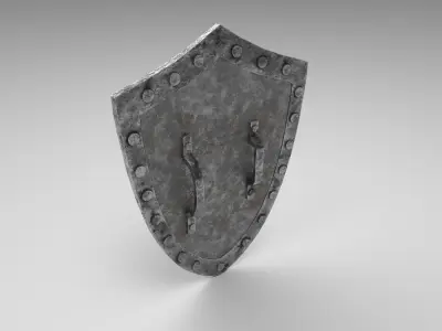 Medieval shield 1 Free low-poly 3D model