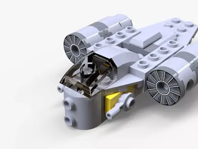Lego Razor Crest Low-poly 3D model