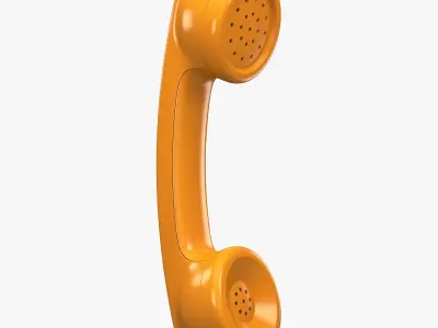 Vintage Retro Telephone Handset M1 3D model