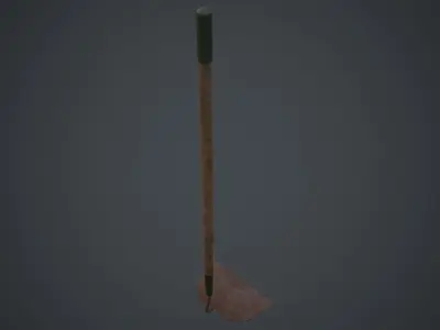Hoe 3C Low-poly 3D model