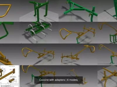 Cassine with adapters 3D Model Pack