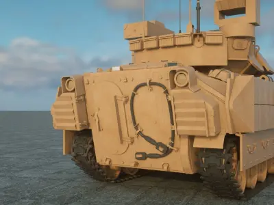  M2A3 TANK 3D model 3D model