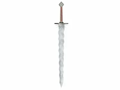 Wavy sword  3D model