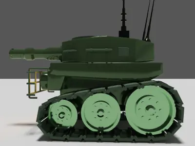 Mini war tank  3D model