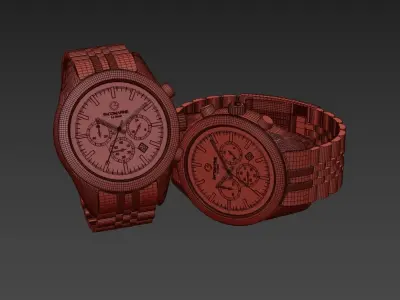 Retro Watch 3D model