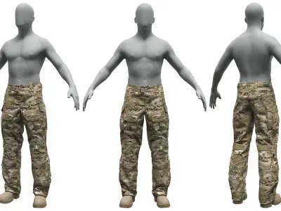 Crye Precision G3 Combat Pants - Marvelous Designer 3D model