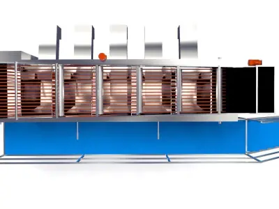 Rope Size Grader Machine Low-poly 3D model