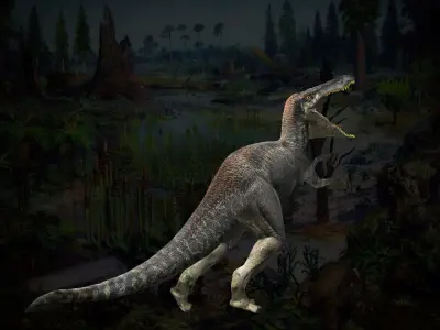 Velociraptor HP and LP 3D model