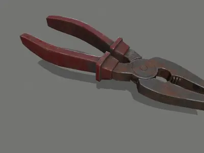 nippers pliers Low-poly 3D model