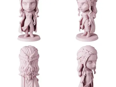 STL printable - Game of Thrones Part 2 - textured GLBs 3D print model