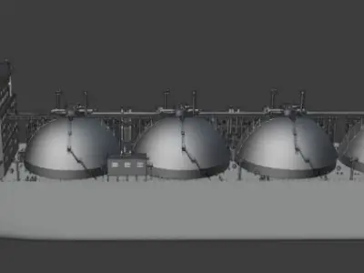 Gas Tanker 3D model