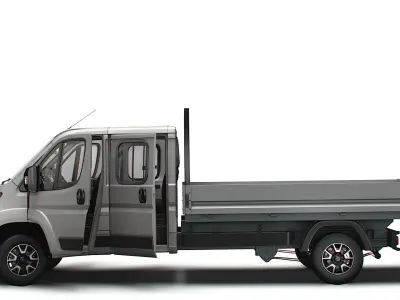Opel Movano Crew Cab Truck HQInterior 2023 3D model