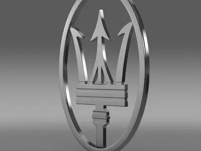 Trident Logo 3D model