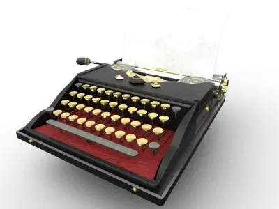 1940s Typewriter Free 3D model