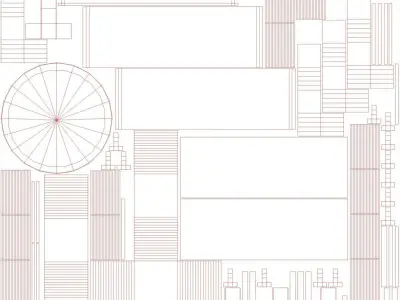 Supersite pizza on pole 3D model