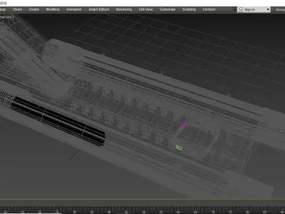 Russian Metro station model Low-poly 3D model
