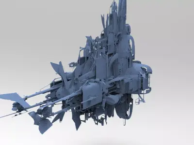 Star Wars inspired Racer Jet 6  3D model