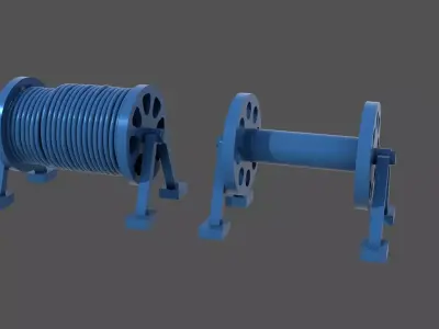 Naval hose reels - Personal license - 1-200 scale 3D print model