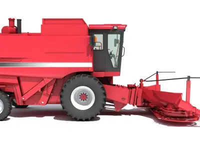 Combine Harvester 3D model 20