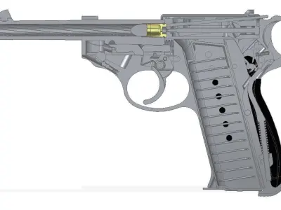 Walther P-38 3D model