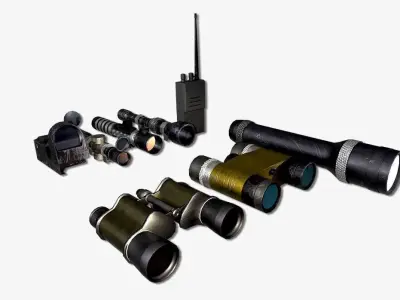FPS Shooter Equipment - Soldier equipment - Military Gear 3D model