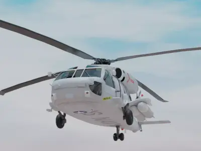 War Helicopter 3D model