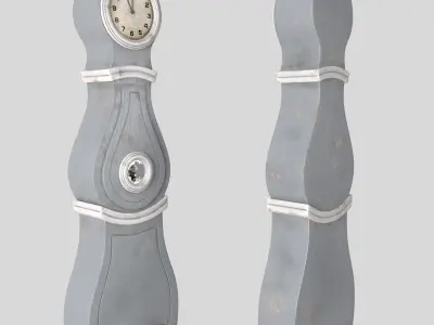 Antique grandfather clock 3D model