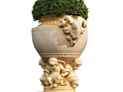 Garden Pot 03 3D model