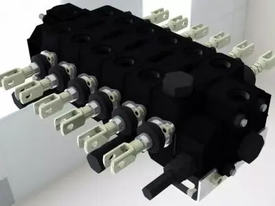 Sauer Danfoss command DNC65 - 6 slices Free 3D model