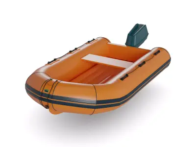 Inflatable Kayak 3D model
