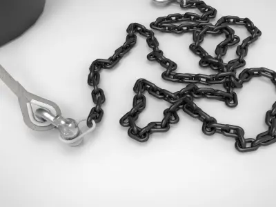 Anchor boat equipment 3D model