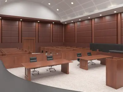  USA Courtroom Interior 