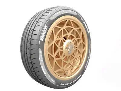 Wheel Tire 5 3D model