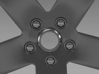 Jeep Wrangler rim 3D model