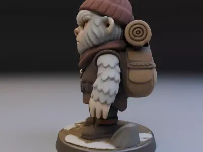 traveling yeti 3D print model