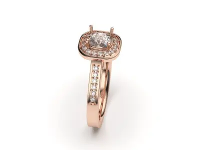 solitaire with ring sizes  8 part S13 3D print model