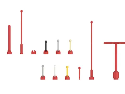 TwindBricks3D - 13 Antenna collection 3D print model
