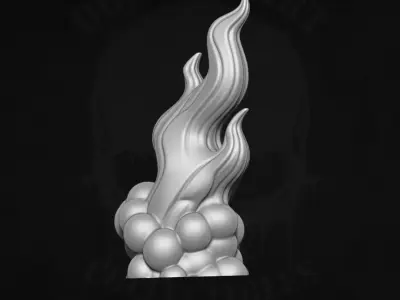 Blast Effects STL Files for Action Figures 3D print model