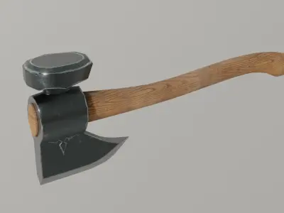 Starter Weapon Set Low-poly 3D model