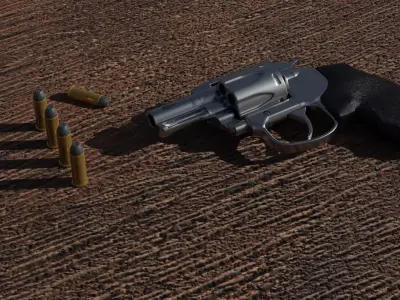 Colt Cobra Revolver 3D model