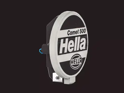 Hella Comet 500  Low-poly 3D model
