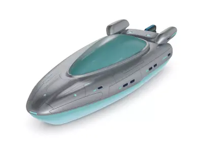Inflatable Boat 3D model